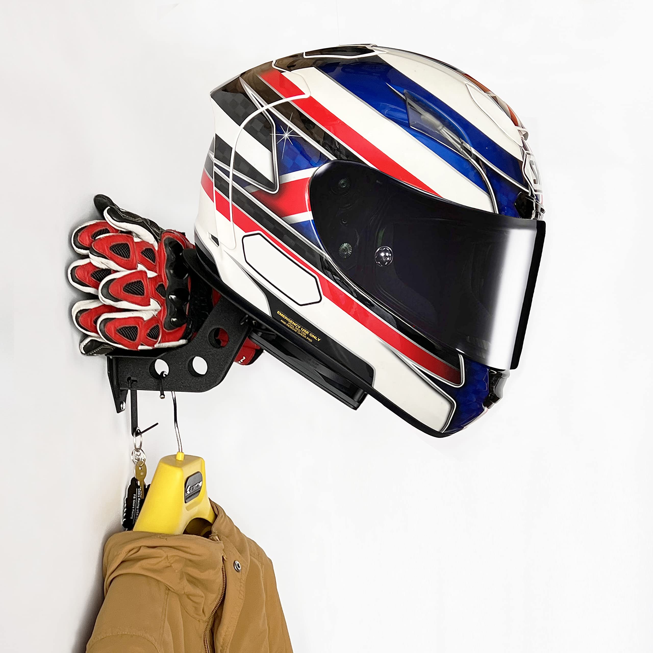 HUCK Helmet Dryer & Display Stand - Wall Mount Hanger Rack with